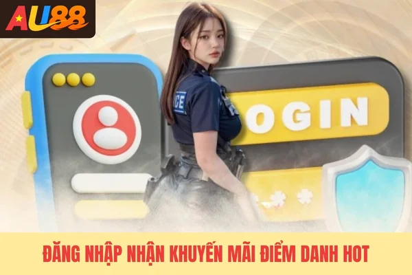 Đăng nhập nhận khuyến mãi điểm danh hot