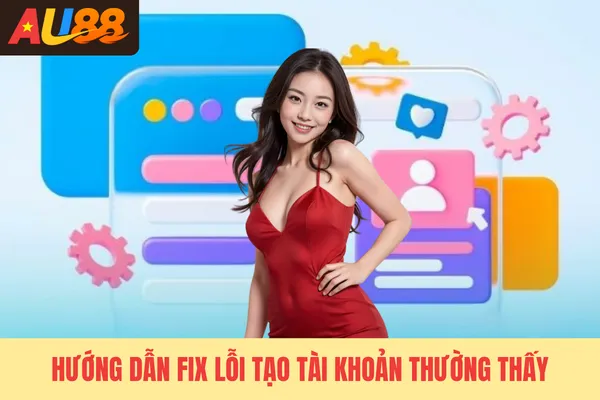 Hướng dẫn fix lỗi tạo tài khoản thường thấy Hướng dẫn fix lỗi tạo tài khoản thường thấy