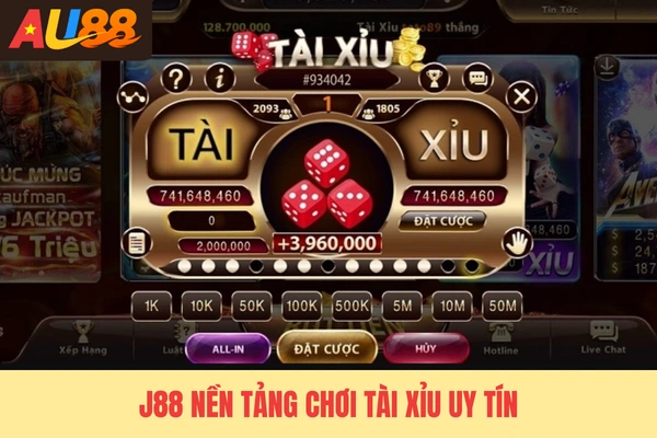 J88 nền tảng chơi tài xỉu uy tín